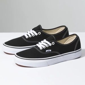 Authentic black vans Womens size 8